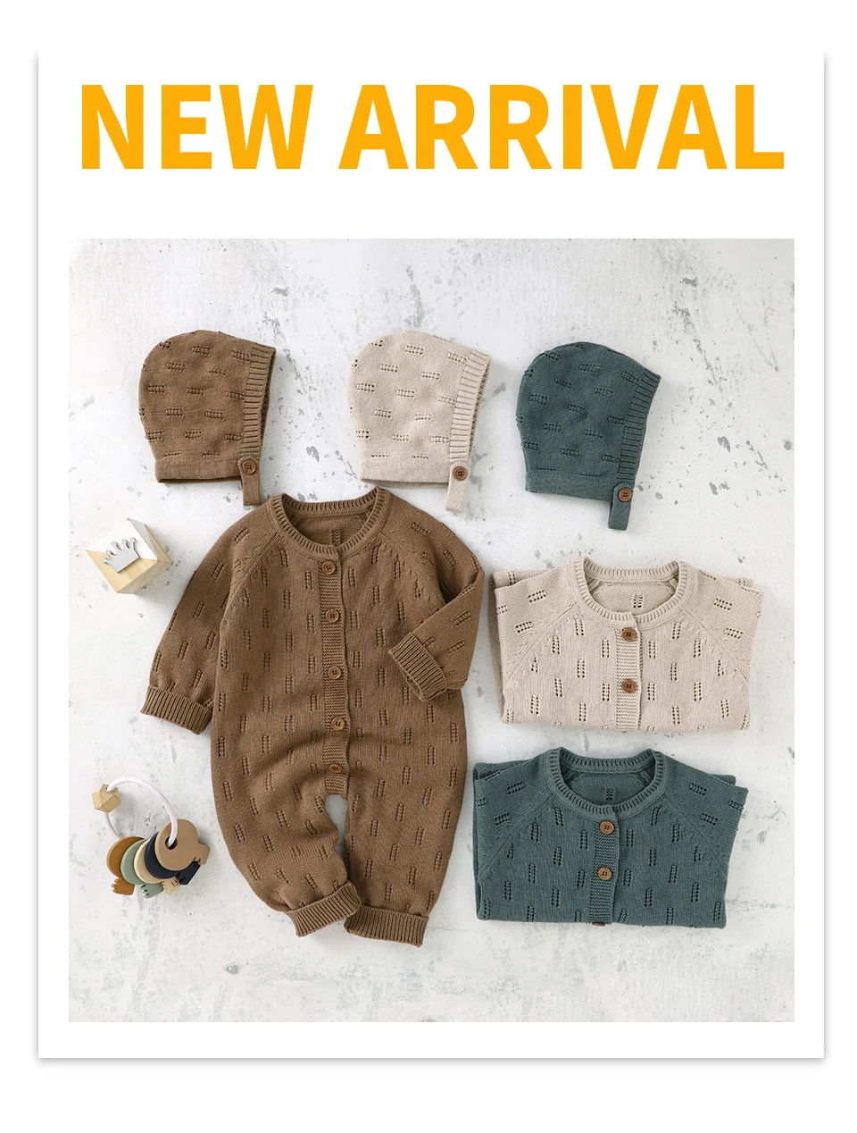 Macacão de Manga Inverno da Criança Bebê Longa Recém-nascido Infantil Meninos Meninas Algodão Malha Macacões Chapéus Conjuntos Roupas Outono Outfits 2pcs 1 Weddings & Events