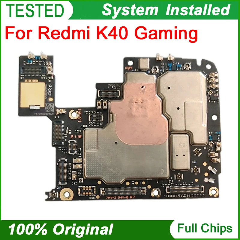 Desbloqueado mainboard 256gb 128gb para redmi k40 gaming poco f3 gt
