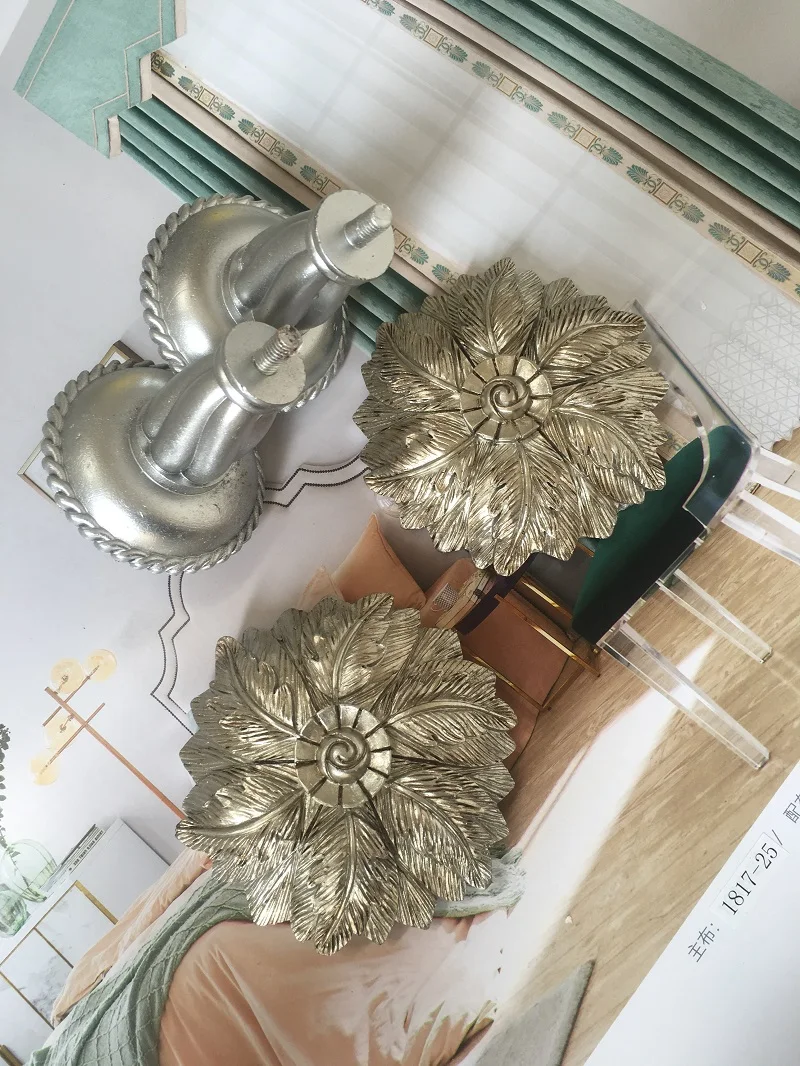 High Quality Luxury Fashion European Curtain Hooks Holder Hanger Bronze Display Rack Wall Hook Curtain Accessories 2Pcs/Set curtain accessories curtain hooks curtain rod hooks