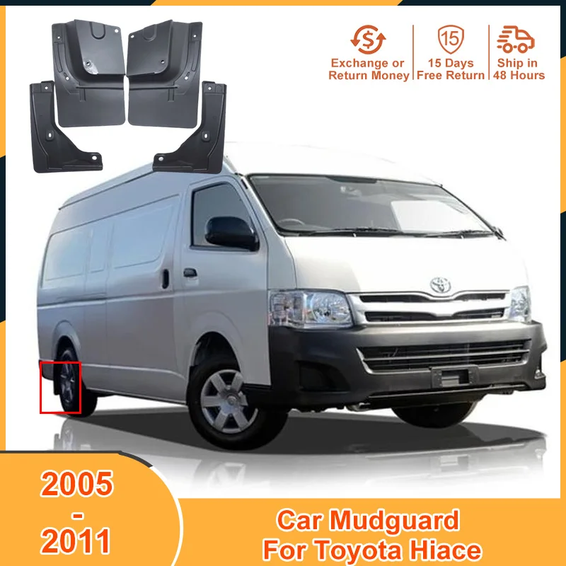 

Деталь 2005-2011 для Toyota Hiace 2005 2006 2007 2008 2009, аксессуары, детали, брызговики от грязи