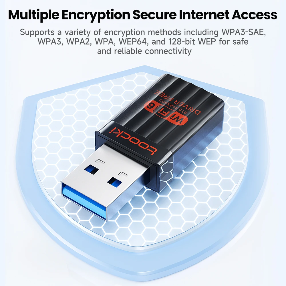 투키 900Mbps USB WiFi 6 어댑터 2.4G/5G 듀얼 밴드 블루투스 5.4 WiFi 카드 드라이브 무료 무선 네트 외장 수신기 (노트북용)