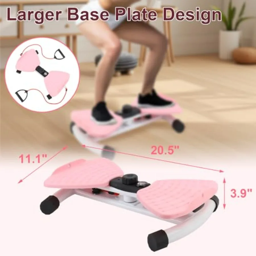 Waist Board, Noiseless Waist Machine, Adjustable Exercise Twist Board, Waist Sculptor Twist with Digital Display, 220.5 Lbs Load