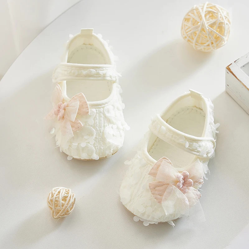 Adorable Baby Girl Bow Flats Shoes for Occasions