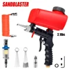 90psi Adjustable Pneumatic Sandblasting Gun, 2.1lbs Portable Home Sandblasting Machine, Cordless Gravity Small Handheld Air Tool 1