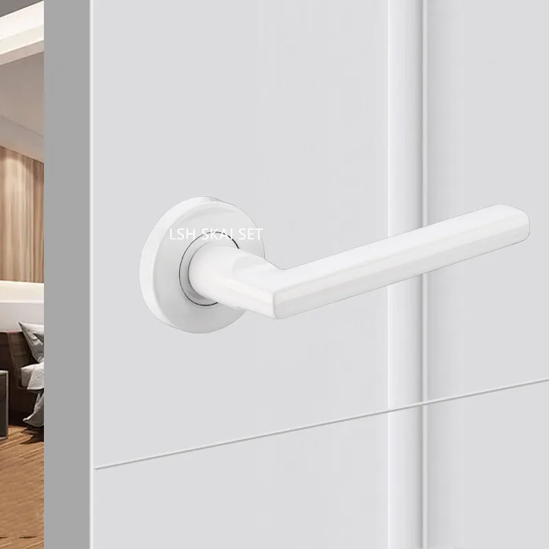 1PC 304 stainless steel door handles invisible door handle single-sided wooden door open-mounted pulls indoor barn handle without lock