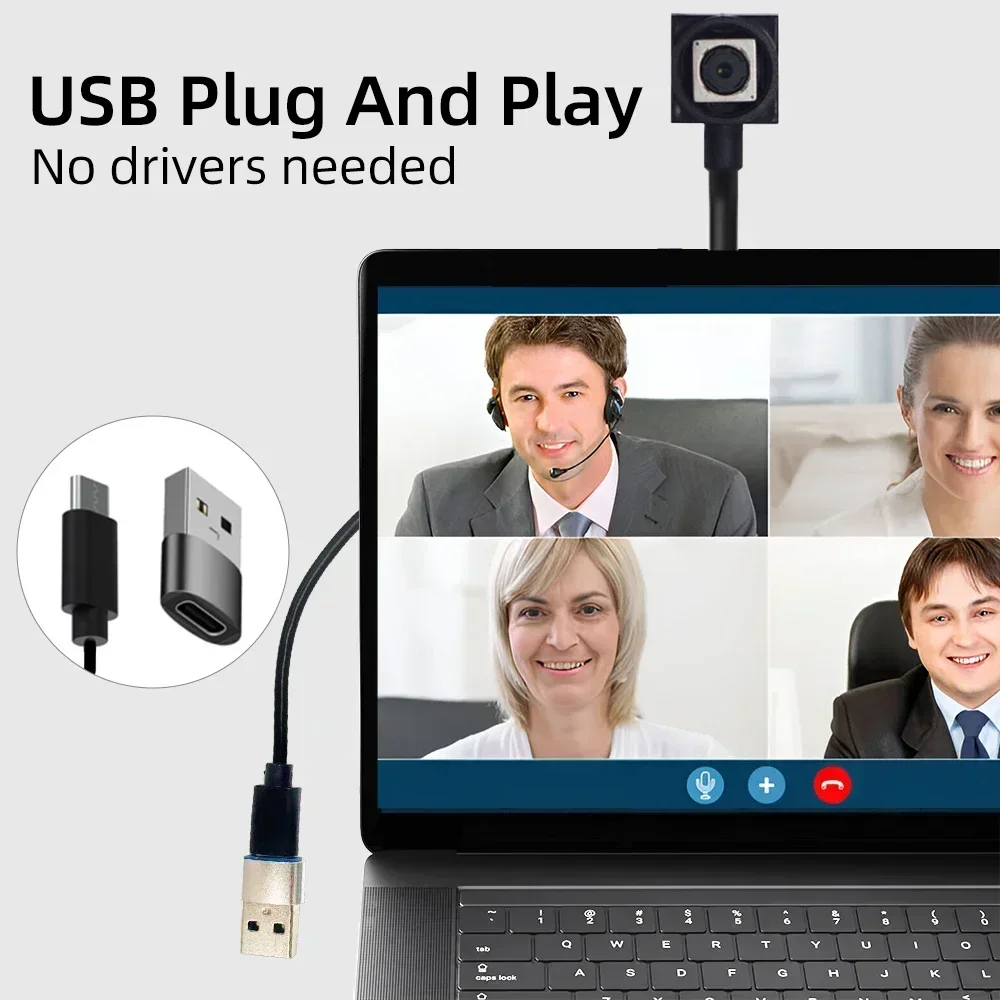 8MP 4K Ultra HD 3.6mm Lens Mini Camera with Auto Focus 20CM 15FPS High Speed USB Module Camcorder for PC Android Mobile Phone