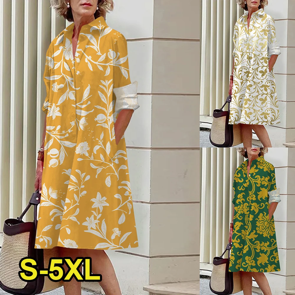 

Осеннее элегантное женское платье, женское платье для церемонии, красивое женское платье большого размера, женское платье в стиле Y2K, дышащее платье с 3D принтом