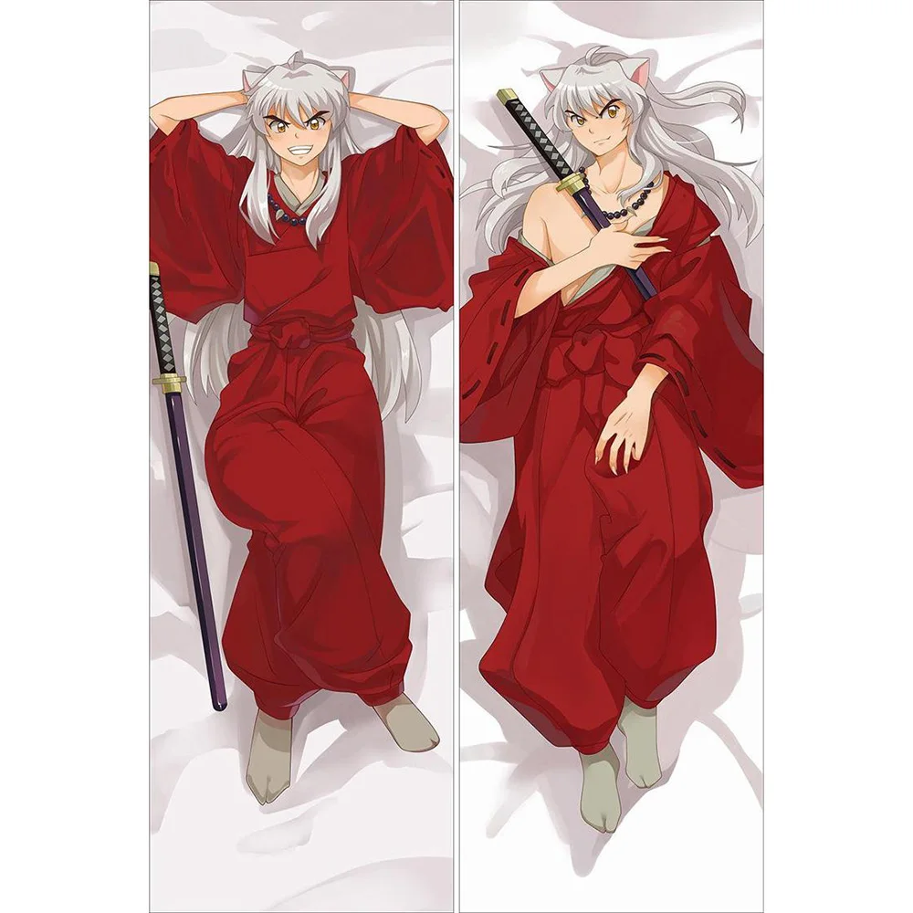 50x180cm Japanese Anime Inuyasha Male Pillow Cover Hugging Body
