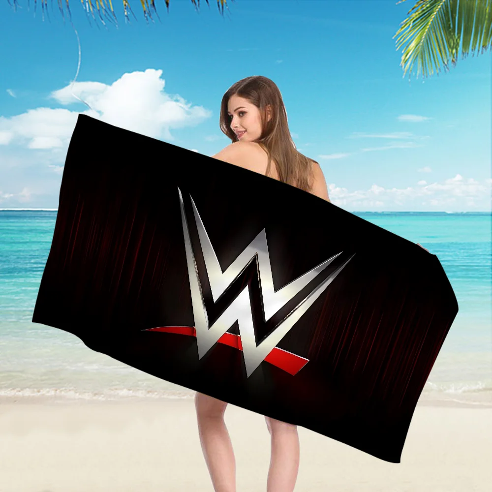 WWE WrestleMania Beach Towel Colorful Bath Towels for Girl Microfiber Quick Dry Custom Sand Free Beach Yoga Spa Gym Pool 3