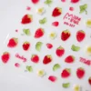 1pcs 5D Kawaii Jelly Strawberry Nail Art Stickers Fashion Cartoon Fruit Nail Transfer Slider Decals DIY Decorations Accessories 4
