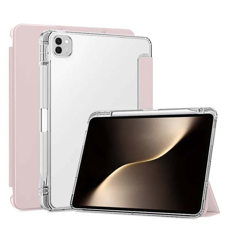 Premium Magnetic Fold Stand Case with Pencil Holder for 13.3 Tablets - PU Leather Cover