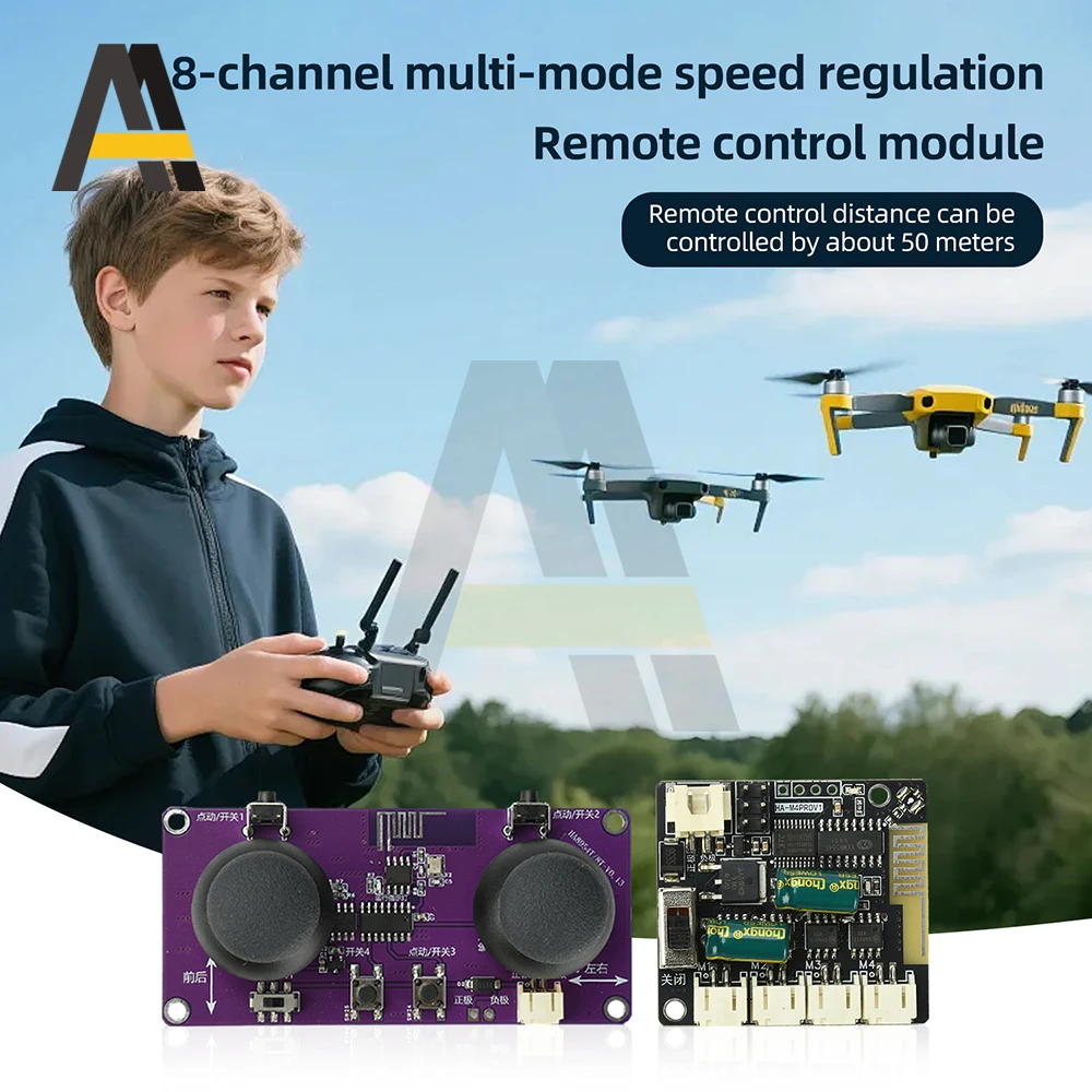 Récepteur du kit télécommande 8 canaux 2.4GHz pour voiture RC DIY avec connecteurs