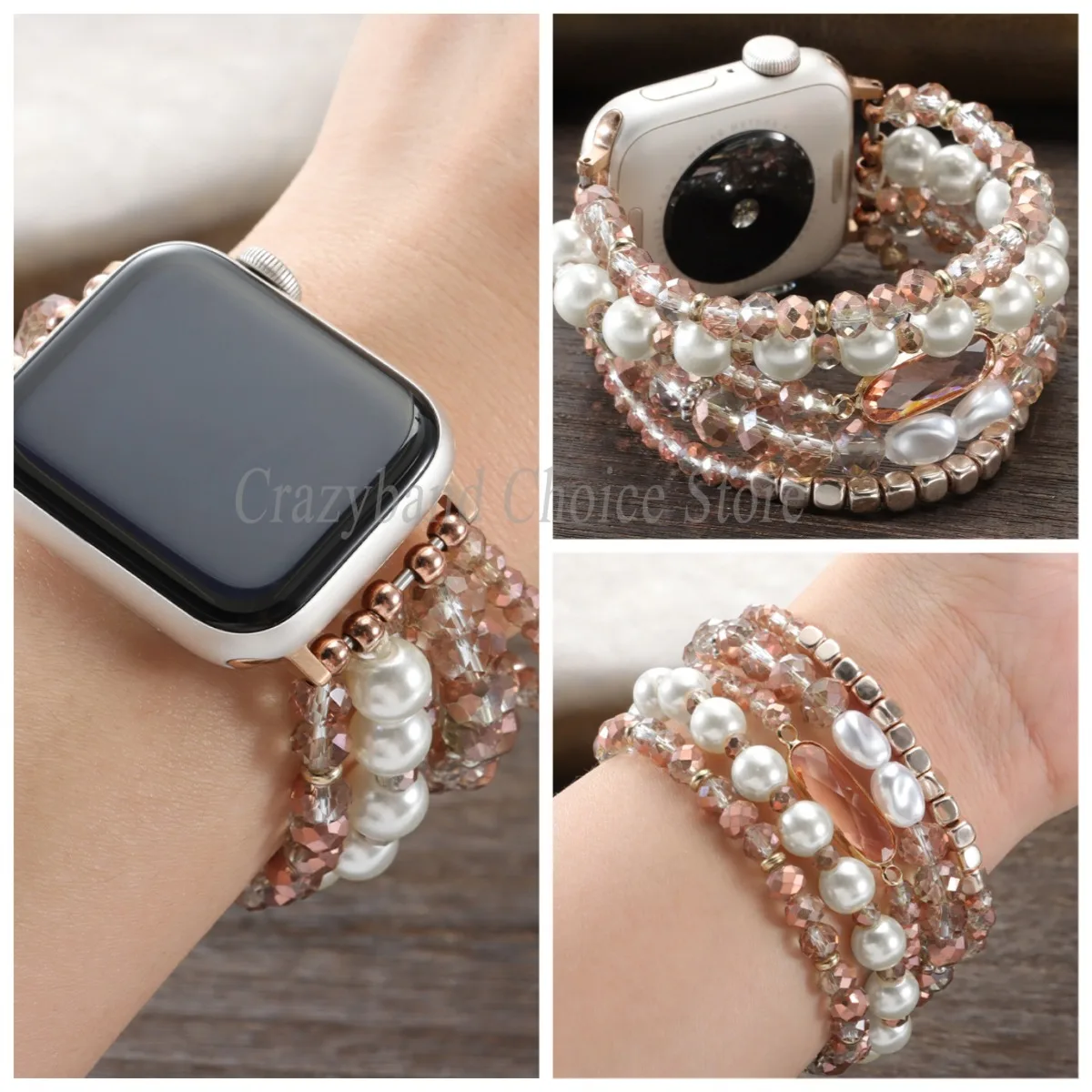Elegant Pearl Jewelry Strap - Women's Luxury Bracelet Band
