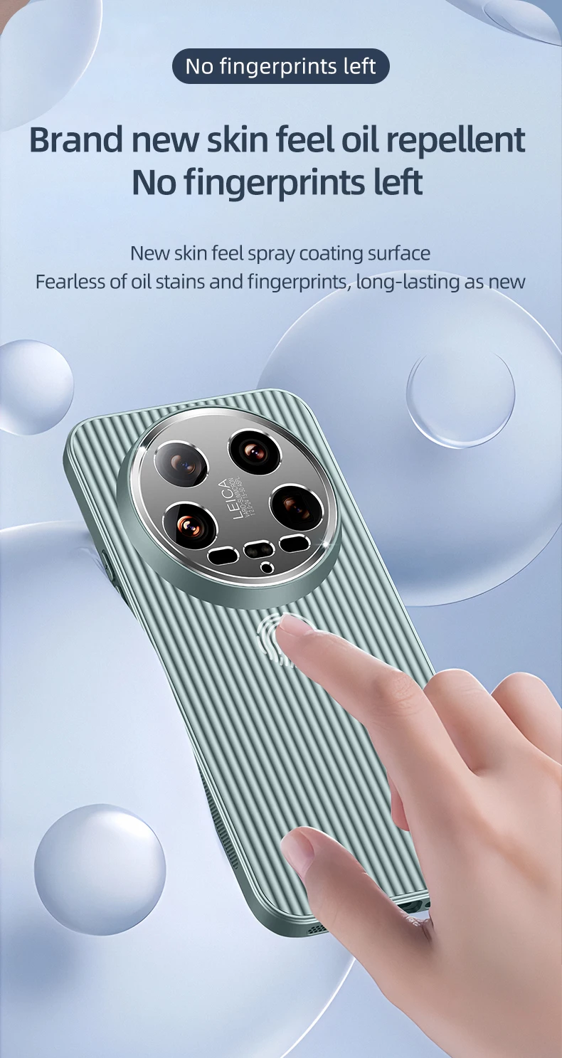 per Xiaomi Mi 14 Redmi K40 Pro Ultra Custodia per telefono 3D Stripe Metal Cover Proteggi fotocamera Opaco Soft Shell Anti-caduta Antiscivolo Fundas_voghion.com