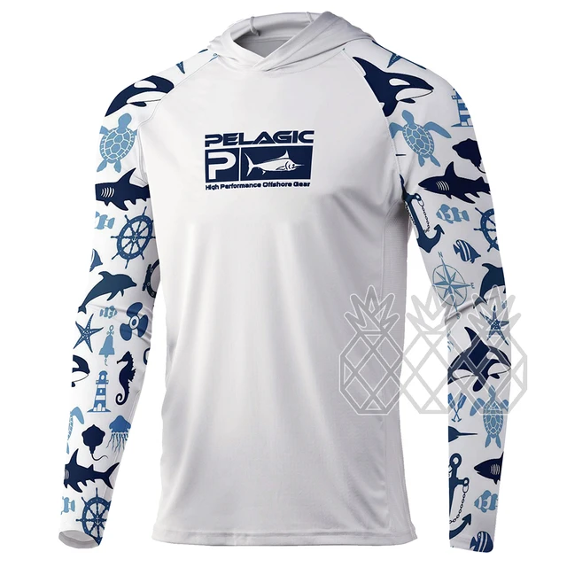 Pelagic Fishing Shirts UPF 50+ Breathable Fishing Hoodie Clothes Men Long  Sleeve Sweatshirts Summer Uv Protection Fishing Tops - AliExpress