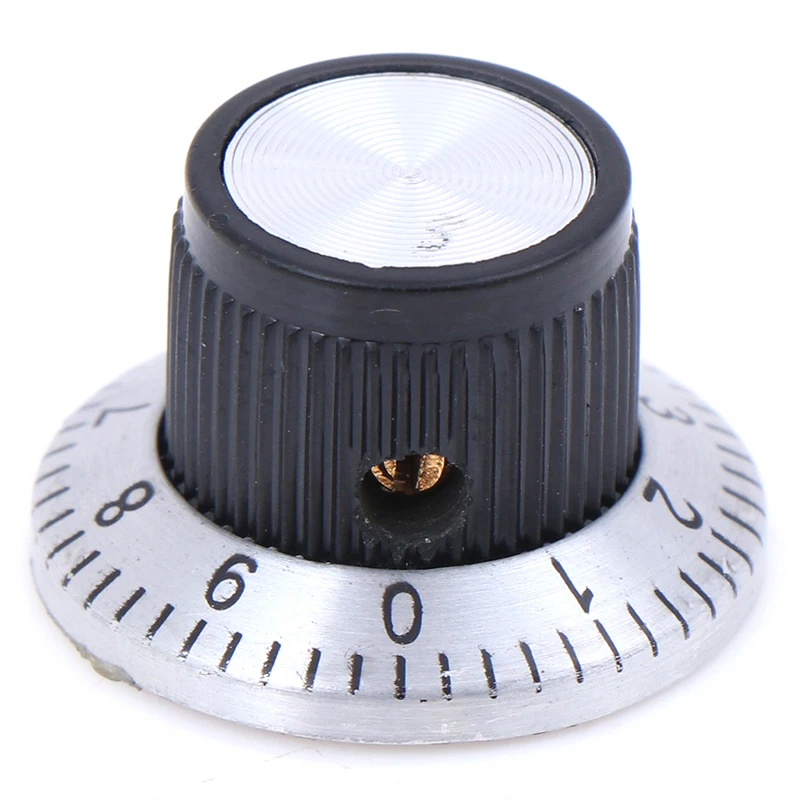 Potentiometer Knob Cap C3 Knob With Digital Scale Metal Surface Potentiometer Knob 6MM