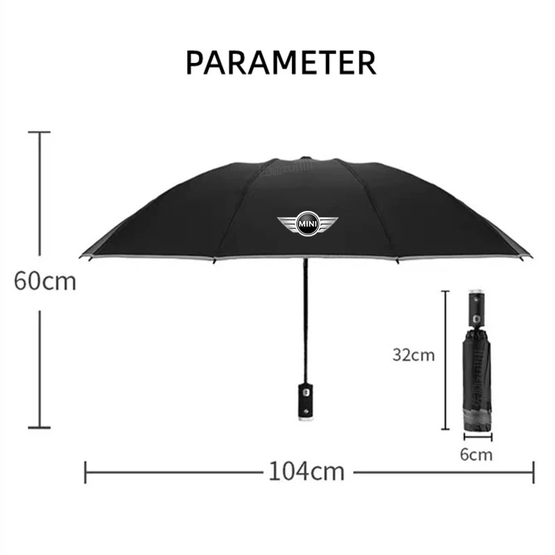 Car windshield sunshade car logo umbrella Bmw Mini Cooper S JOHN COOPER WORKS Clubman Countryman JCW R59 Car Automatic Folding Sun Protection Umbrella Reflective Sunshade