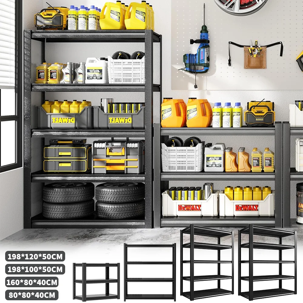 Iron Multi-Layer Storage Rack Home Utility Organizer for Kitchen Bathroom Warehouse Balcony Supermarket Shelf Tier Height Adjust