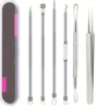 6Pcs Pimple Popper Tool Kit,  Blackhead Remover Acne Needle Tools Set Removing Care Comedone Whitehead Popping Zit 4