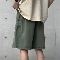 shorts men gym 2024 Loose Star Patchwork Short Men Vintage Summer Basic Simple Hot Sale Leisure Ulzzang Streetwear Chic Shorts 2