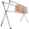 Clothes Drying Rack for Laundry Foldable Free of Installation Adjustable Stainless Steel Garment Rack 1