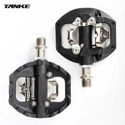 Premium Aluminum Dual Clipless & Flat Mountain Bike Pedals with 3 Sealed Bearings (Black)