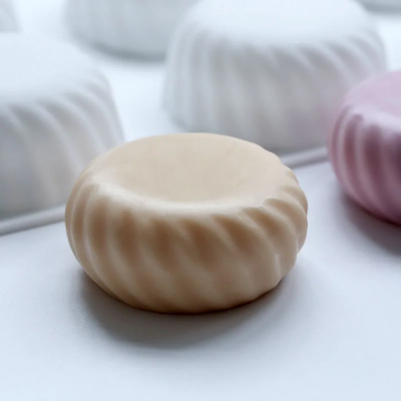 Silicone Mold 6 Cavity Round Gears For Soap Making Food Grade Mousse Cake Mold DIY Handmade Tools