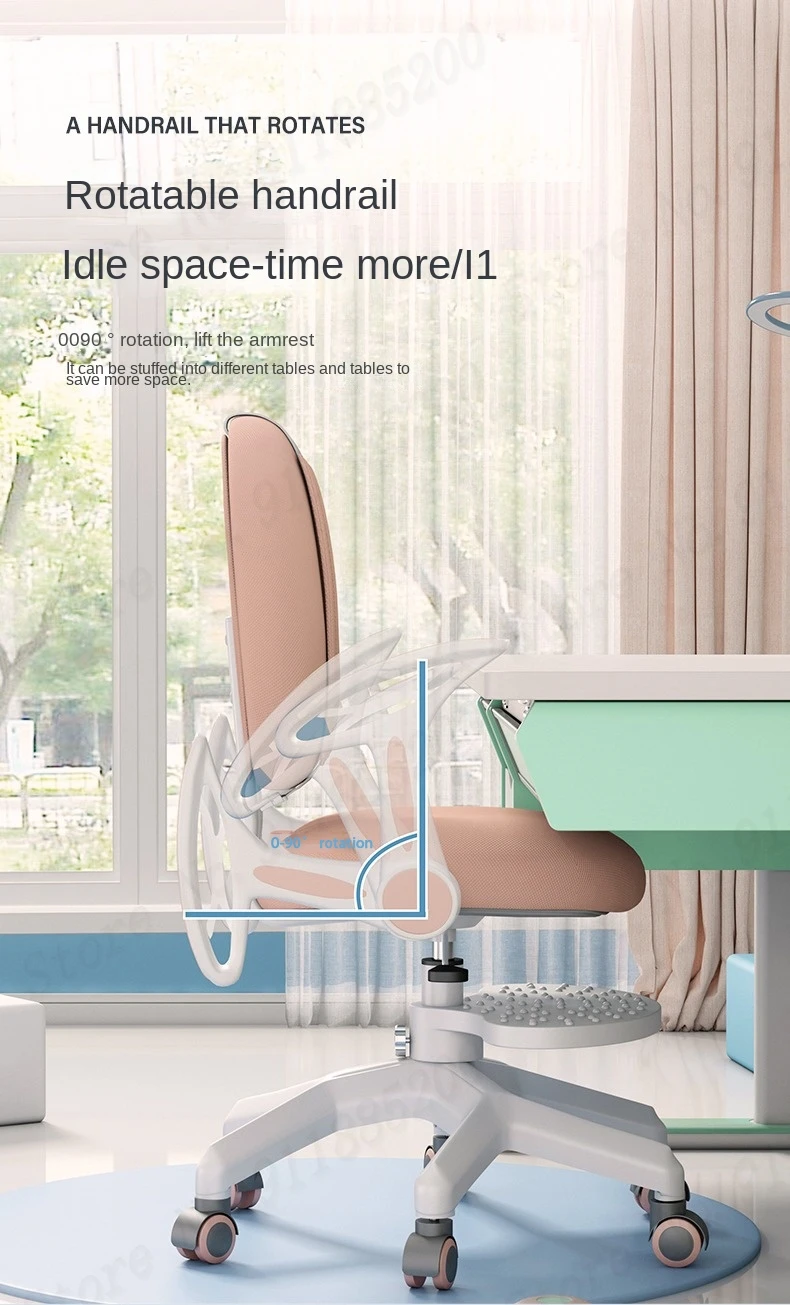 Description Picture 6 of itemNew Upgraded Children's Learning Chair Can Be Lifted Adjusted and Seated Primary School Students Have a Dormitory Writing Chair
