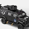 1:24 Alloy Police Explosion Proof Car Model Diecasts Metal Sword Toothed Tiger Armored Vehicles Model Sound Light Kids Toys Gift 6