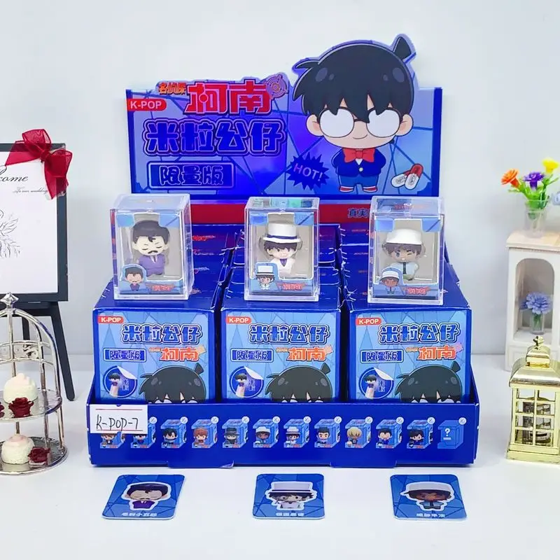 Mini Q-Version Conan Figuren Blind Box Kawaii Schreibtisch-Deko Limitierte Auflage Anime Sammlerstück Geschenk