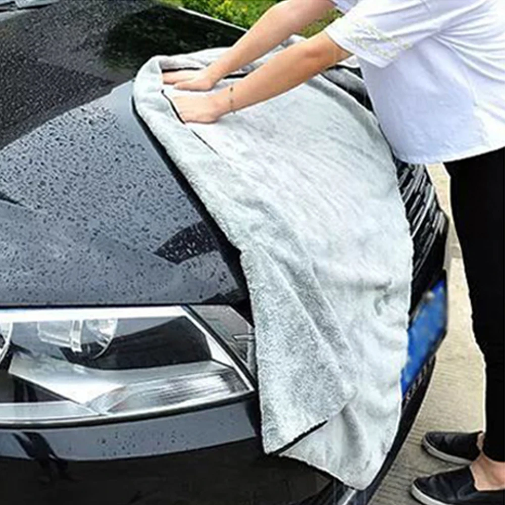 60*40CM Car Wash Microfiber Towel Car Cleaning Drying Cloth Hemming Care Cloth Detailing Wash Towel For Toyota EAFC car glass cleaning kit,car glass cleaning cloths