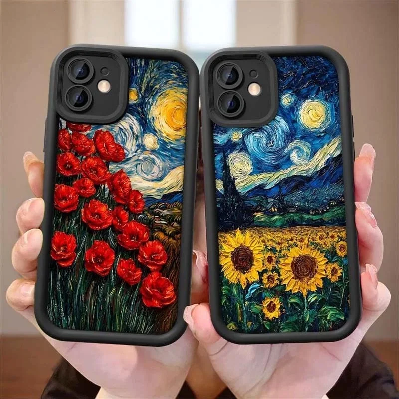 Starry Sky Sunflowers Phone Case