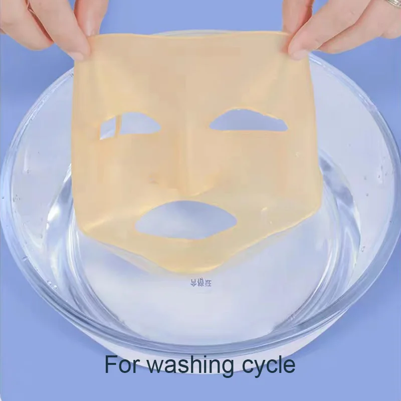 Silicone Mask For Nourishing Skin - Silicone Mask Cover Reusable, 3D Anti-Evaporation Face Sheet Mask Protective Case 5