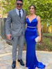 Deep V Neck Stretch Satin Floor Length Dress Long Mermaid Bodycon Backless Evening Party Bridesmaids Prom Gown 4