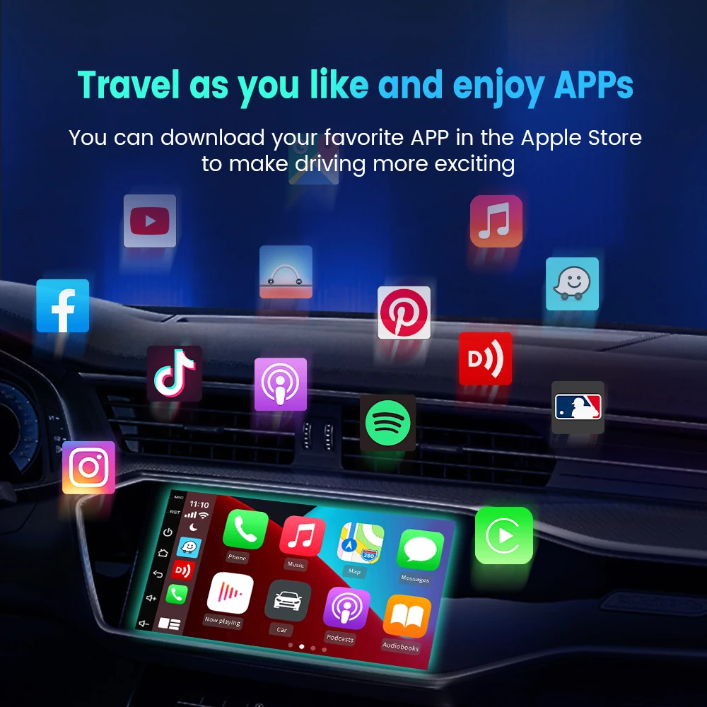 Carlinkit Wired Carplay Dongle Android Auto Carplay Smart Link USB Dongle Adapter for Android Navigation Media Player Mirrorlink — view 5