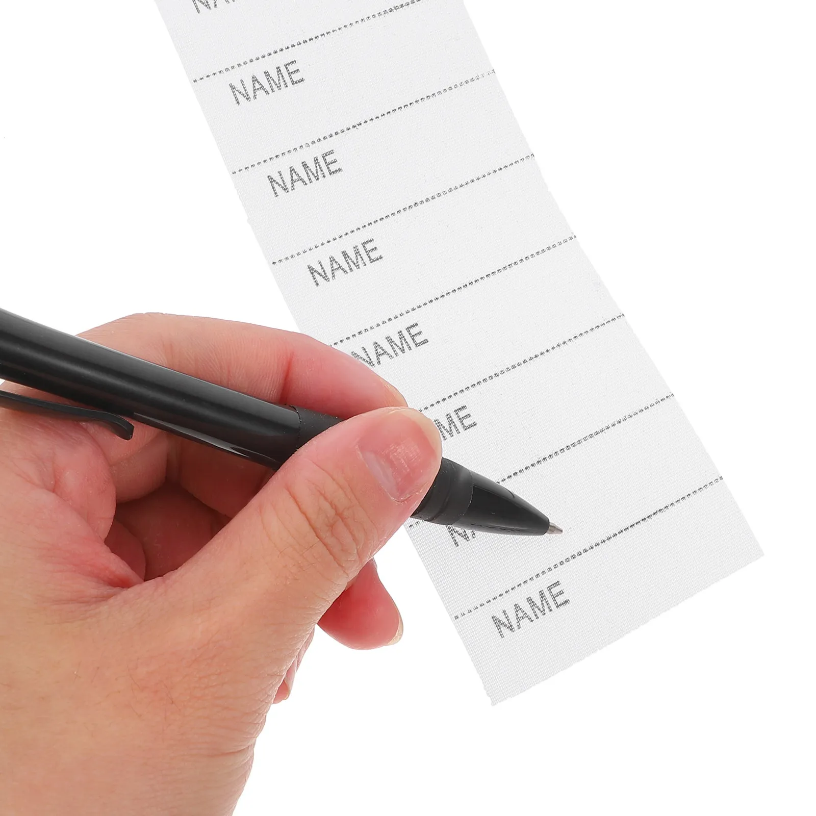 1세트 어린이용 이름표, 옷에 붙이는 다림질 가능한 세탁 가능 의류 라벨, DIY 학교 교복, 체육 가방, 모자, 셀프 스티커 패브릭