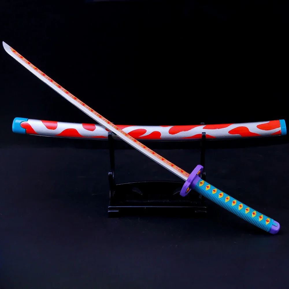 Cosplay Sword Cosplay Prop Cosplay Toy 26CM Demon Slayer Japanese Amine Periphery Hashibira Inosuke/Kamado Tanjirou Full Metal Weapons Ornaments Collectible Toy Swords