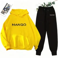 2025 New Trend Women's Sweatshirt&sweatpants 2pcs Set Urban Casual Fashion Hooded Tracksuit Autumn Winter Hoodie Jogging Outfits - Image 6