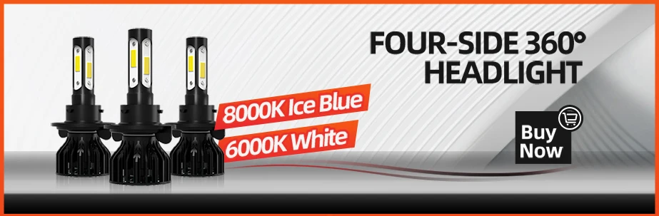 Dodge Nitro 55w ICE Blue Xenon HID High/Low/LED Side Headlight Bulbs Set 