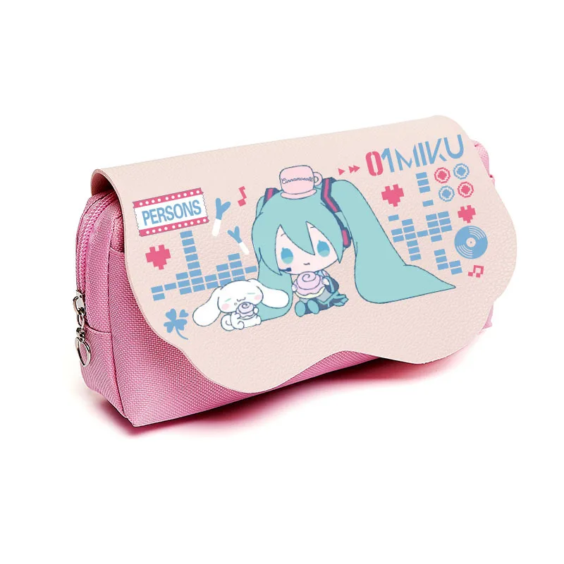 New Hatsune Miku Kawaii Pencil Pouch Cute Students School Supplies Giveaway  Badge Anime Pencil Bag Stationery Pencil Cases Gifts - AliExpress