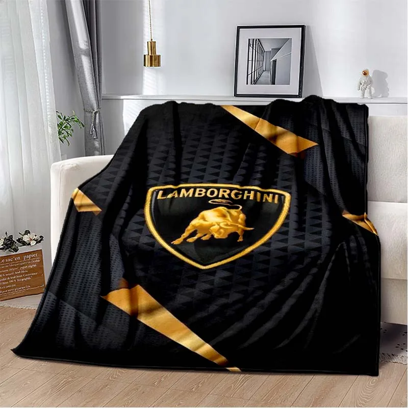 L-Lamborghini Pattern Blanket Children Adult Gift Bedding Bedspread Sofa  Spring and Autumn Warm Blanket Home Decor - AliExpress