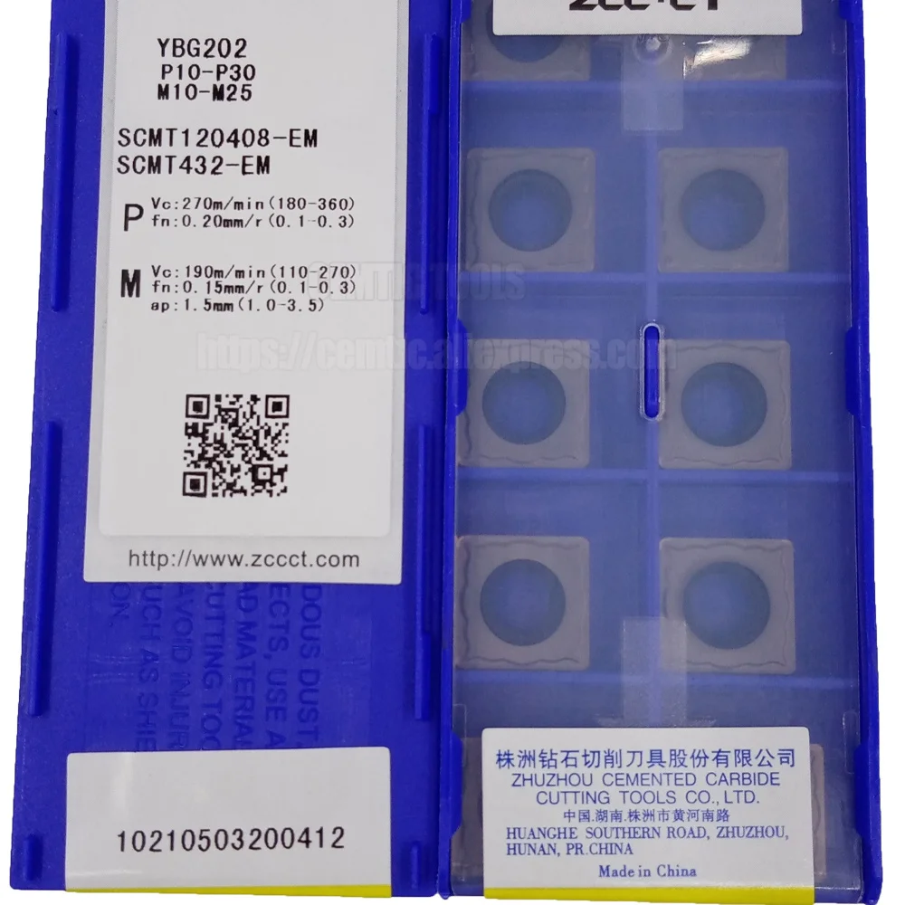 

ZCC CNC Alloy Blade SCMT120408-EM YBM153 YBG205 YBM253 YBG202