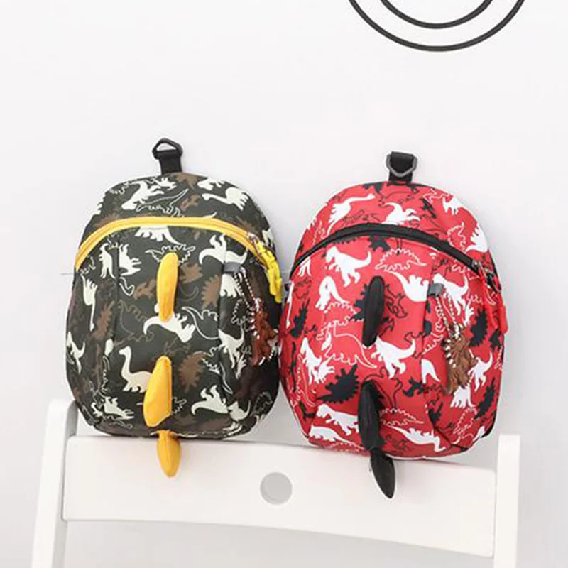 

Baby Backpack 1-5 Yrs Toddler Anti-Lost 2021 Kindergarten School Bag Cute Cartoon Little Dinosaur Children's Bags Kids Backpacks