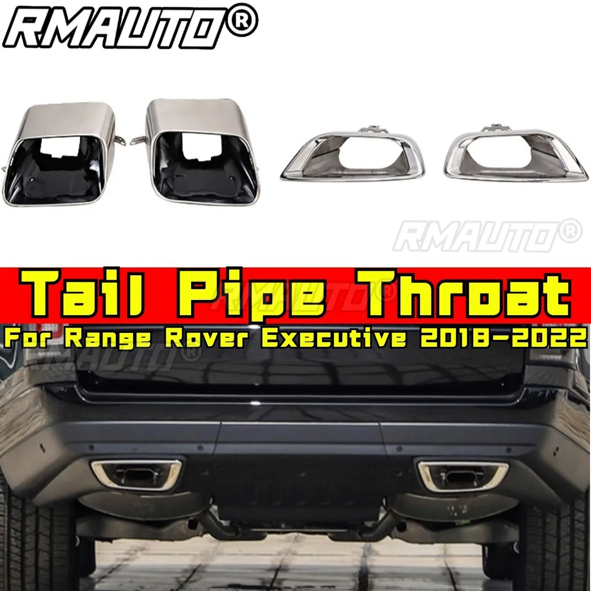 Range Rover Executive Rear Leg Rest ชุดแต่งท่อไอเสียรถยนต์ สำหรับ Range Rover Executive ปี 2018-2022 ปลาย ...