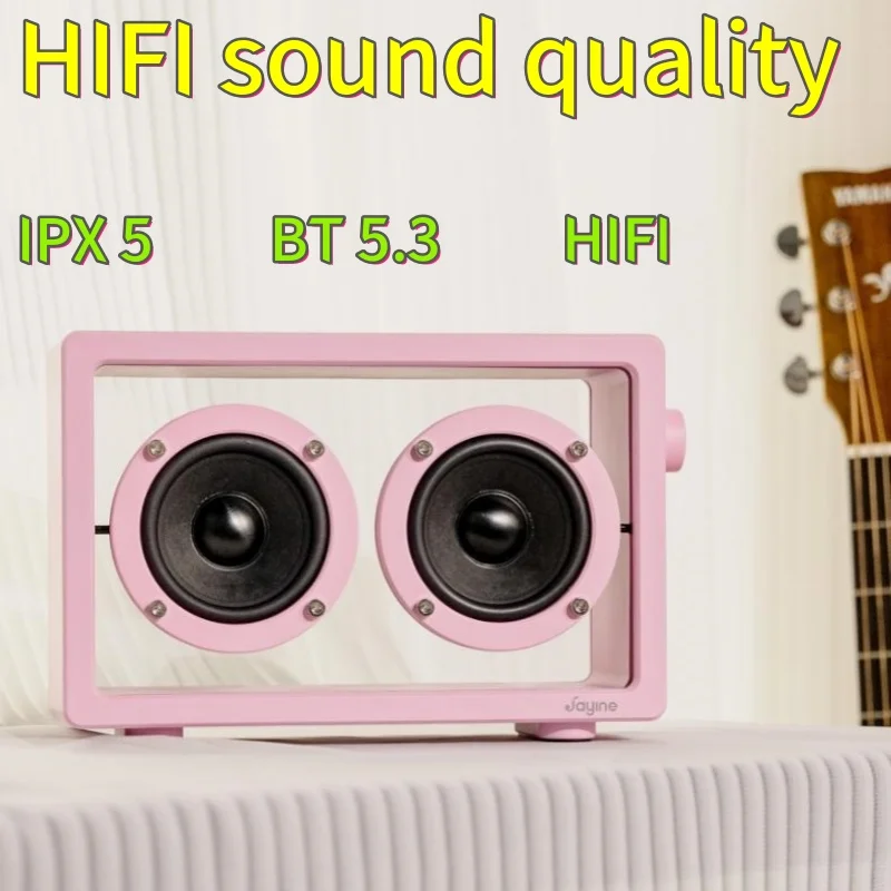 

HIFI Audience Bocinas Bluetooth High Power Creative Bass Wireless Transparent Desktop Waterproof IPX5 BoomBox Sound System TF