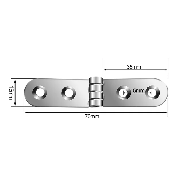 180 Degree 2pcs Foldable Hinge Flap Screw-On Hinges For Sewing Machine Cabinet Rounded Corner Buffer Hinge Furniture Hardware 4