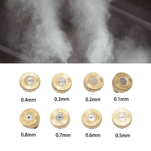 3/16 Férfi Szál Sárgaréz Mini Making Fúvóka Alacsony Nyomású Porlasztási Rendszer Permetező Hűtő Tereprendezés Sprinkler 5 db - Image 2