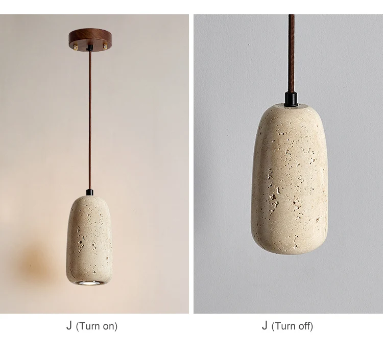 Travertine Wabi - Chandelier light