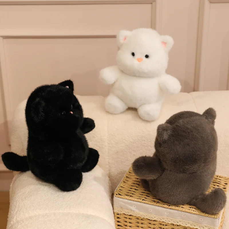 White Cat Plush Toy Creative Doll Ideal Gift Stuffed Animal Soft Toys For All Ages Collectible Plushies Comfortable Soft Toys