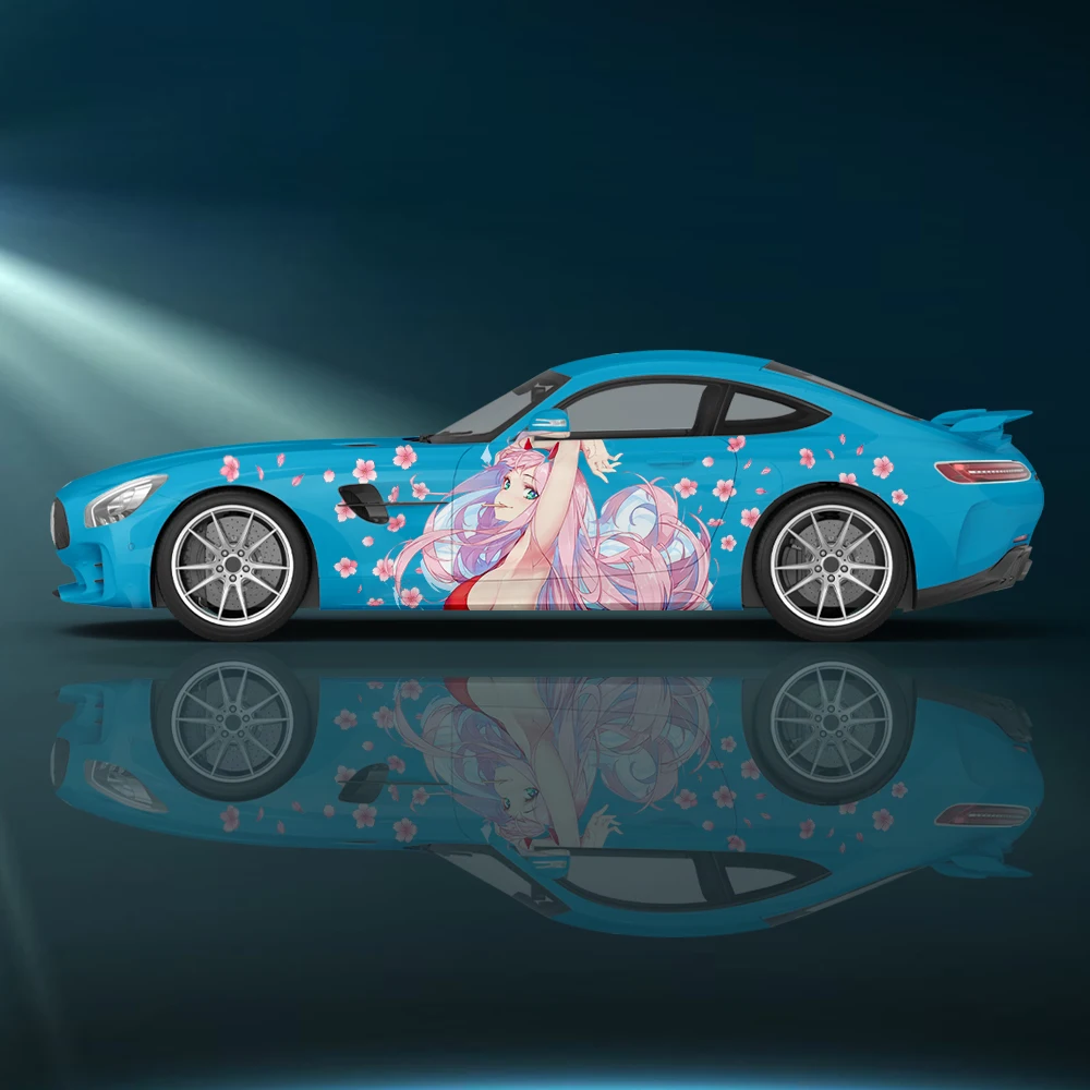 

ZERO TWO anime girl car sticker side car wrapping vehicle side graphic car size pattern DIY car decal DARLING in the FRANXX